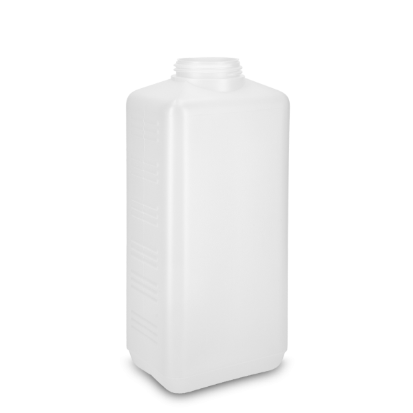 2000 ml Vierkantflasche HDPE natur RD 60 rechteckig