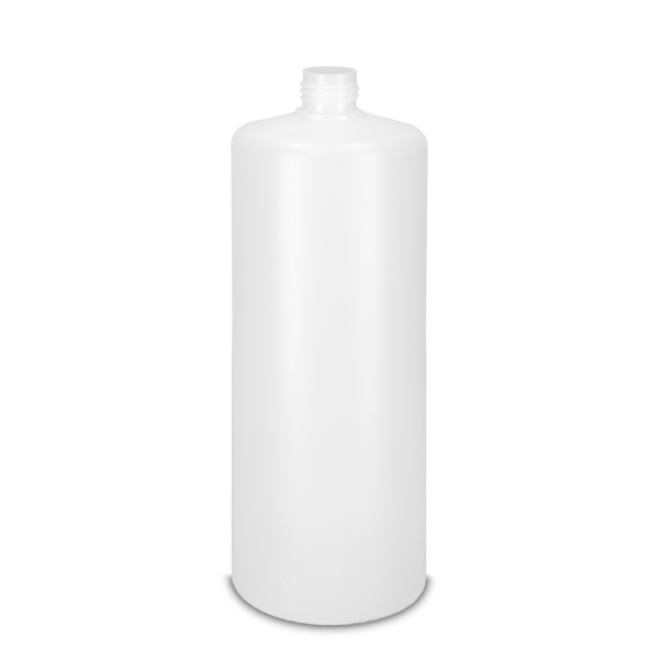 1000 ml Rundflasche HDPE natur RD 25 zylindrisch