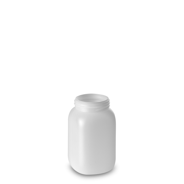 250 ml Chemikalienflasche HDPE natur RD 50 eckig