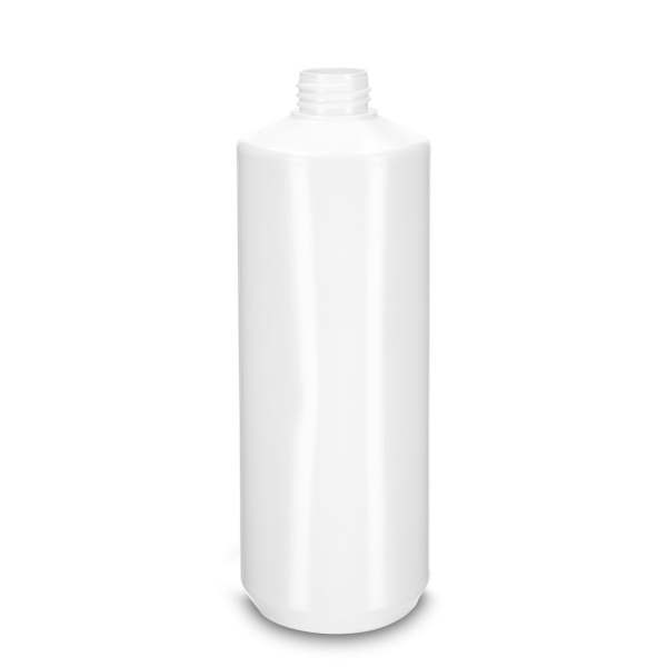 1000 ml Rundflasche LDPE weiß RD 32 zylindrisch