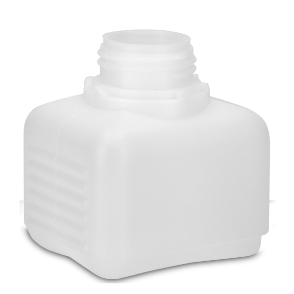 250 ml Vierkantflasche HDPE natur OV 40 rechteckig