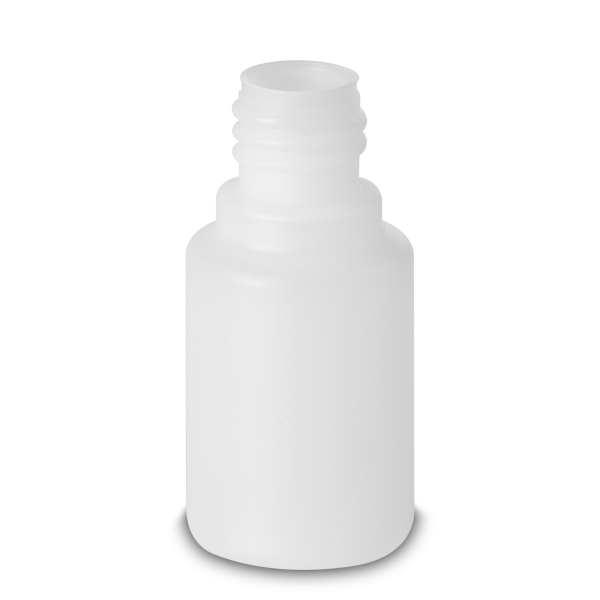 25 ml Rundflasche HDPE natur RD 18 zylindrisch