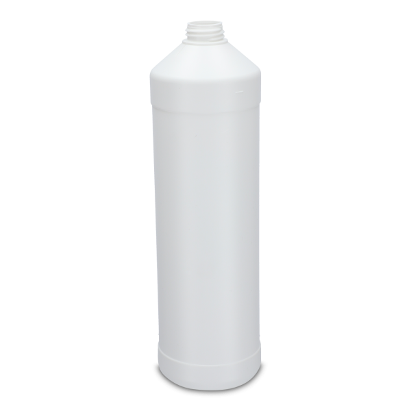 1000 ml Rundflasche HDPE RD 28 zylindrisch
